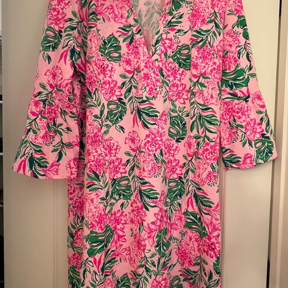 Lilly Pulitzer Hayes Dress in Conch Shell Pink Koala La La XL NWT - Picture 4 of 12